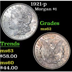 1921-p Morgan Dollar $1 Grades Select Unc