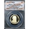 Image 2 : ANACS 2011-s Rutherford B. Hayes First Day Of Issue Presidential Dollar $1 Graded  GEM++ Proof Deep 