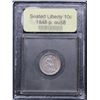 Image 2 : 1848-p Seated Liberty Dime 10c Graded Choice AU/BU Slider By USCG