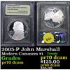 Image 1 : 2005-P John Marshall Modern Commem Dollar $1 Graded GEM++ Proof Deep Cameo By USCG