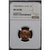 Image 2 : NGC 1960-p Small Date Lincoln Cent 1c Graded  GEM RD By NGC