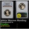 Image 1 : NGC 2014-s Warren Harding Presidential Dollar $1 Graded  GEM++ Proof Deep Cameo By NGC