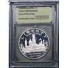 Image 2 : 1996-P Smithsonian Institution Modern Commem Dollar $1 Graded GEM++ Proof Deep Cameo By USCG