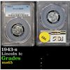 Image 1 : PCGS 1943-s Lincoln Cent 1c Graded  GEM By PCGS
