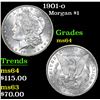 Image 1 : 1901-o Morgan Dollar $1 Grades Choice Unc