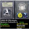 Image 1 : 1992-S Olympic Modern Commem Dollar $1 Graded GEM++ Proof Deep Cameo By USCG
