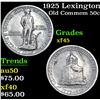 Image 1 : 1925 Lexington Old Commem Half Dollar 50c Grades xf+