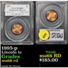Image 1 : PCGS 1995-p Double Die Obverse Lincoln Cent 1c Graded  GEM+ RD By PCGS