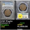 Image 1 : ***Auction Highlight*** PCGS 1787 Fugio Colonial Cent 1c Graded vf++ By PCGS (fc)