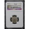 Image 2 : NGC 1872 Stacks W 57th St Collection Shield Nickel 5c Graded AU, Almost Unc By NGC