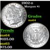 Image 1 : 1902-o Morgan Dollar $1 Grades Choice Unc
