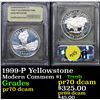 Image 1 : 1999-P Yellowstone Modern Commem Dollar $1 Graded GEM++ Proof Deep Cameo By USCG