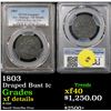Image 1 : ***Auction Highlight*** PCGS 1803 Small Date/Sm Frac S-250 Draped Bust Large Cent 1c Graded  xf deta