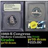 Image 1 : 1989-S Congress Modern Commem Half Dollar 50c Graded GEM++ Proof Deep Cameo By USCG