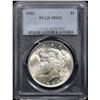 Image 2 : PCGS 1922-p Doubled Leaves VAM 6 Top 50 Peace Dollar $1 Graded Select Unc By PCGS