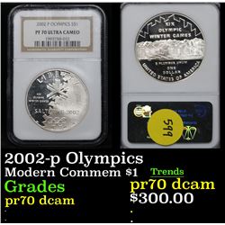 NGC 2002-p Olympics Modern Commem Dollar $1 Graded GEM++ Proof Deep Cameo By NGC