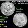 Image 1 : 1954-s Wash/Car Old Commem Half Dollar 50c Grades Select+ Unc