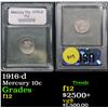 Image 1 : ***Auction Highlight*** 1916-d Mercury Dime 10c Graded f, fine By USCG (fc)