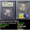 Image 1 : 1995-S Civil War Modern Commem Half Dollar 50c Graded GEM++ Perfection By USCG