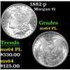 Image 1 : 1882-p Morgan Dollar $1 Grades Choice Unc PL