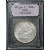 Image 2 : ***Auction Highlight*** 1892-p Morgan Dollar $1 Graded Select Unc By USCG (fc)