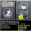 Image 1 : 1997-S Robinson Modern Commem Dollar $1 Graded GEM++ Proof Deep Cameo By USCG