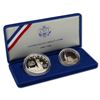 Image 1 : 1986-s Statue of Liberty Proof Commemorative 2 Coin Set