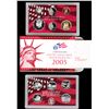 Image 1 : 2005 United States Silver Proof Set - 11 pc set, about 1 1/2 ounces of pure silver