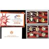 Image 1 : 2004 United States Silver Proof Set - 11 pc set, about 1 1/2 ounces of pure silver