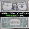 Image 1 : 1957B $1 Silver Certificate