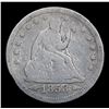 Image 2 : 1853-p Arrows and Rays Arrows & Rays Seated Liberty Quarter 25c Grades g+
