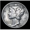 Image 2 : 1945-p Mercury Dime 10c Grades vf+