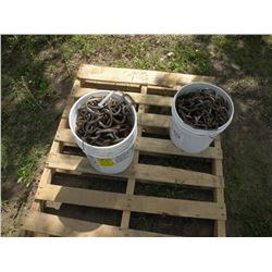 2 buckets of tire chains