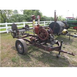 Saw rig w/Fairmont stationary engine