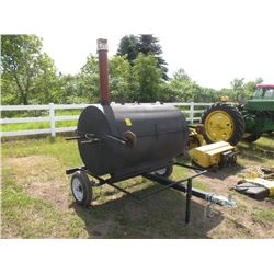 Pig roaster on wheels