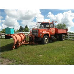 1986 Ford 8000 w/plow SN#-1FDXK80U5GVA43770