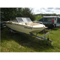 1976 Glastron 16ft boat w/1975 EZ Load trailer SN#-ELA43990M751