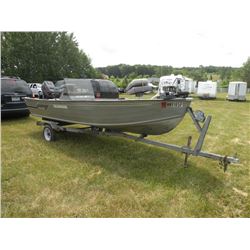 1989 Grumman 16ft bass boat w/1989 trailer SN#-GBMW0735G889