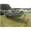 Image 1 : 1989 Grumman 16ft bass boat w/1989 trailer SN#-GBMW0735G889