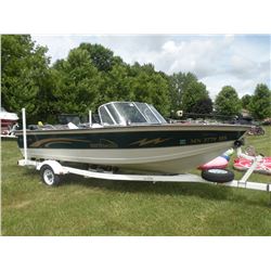 1998 Northwoods 19ft boat w/1999 Northwood trailer SN#-PLX23957J798