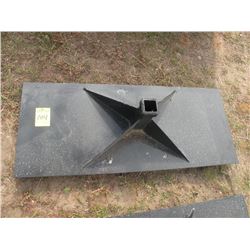 Heavy duty receiver plate for skidloader- New