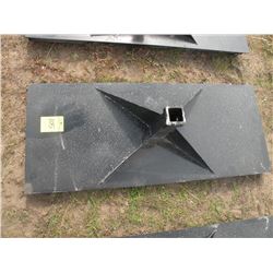 Heavy duty receiver plate for skidloader- New