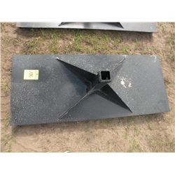 Heavy duty receiver plate for skidloader- New