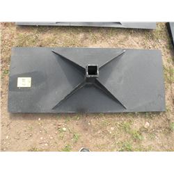 Heavy duty receiver plate for skidloader- New
