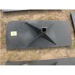 Heavy duty receiver plate for skidloader- New