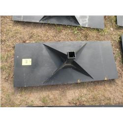 Heavy duty receiver plate for skidloader- New