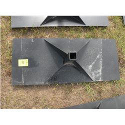 Heavy duty receiver plate for skidloader- New