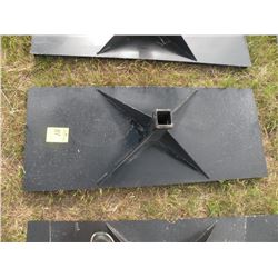 Heavy duty receiver plate for skidloader- New