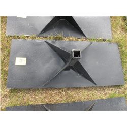 Heavy duty receiver plate for skidloader- New