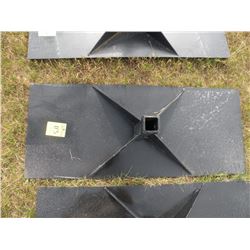 Heavy duty receiver plate for skidloader- New